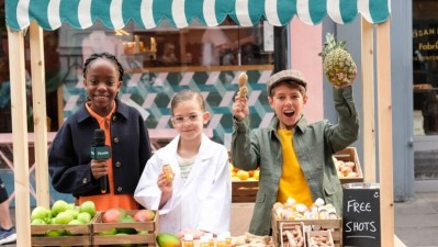The Little Shot Shop kicked off the Plenish campaign, with the London pop-up on Portobello Road staffed exclusively by kids. Credit: Plenish