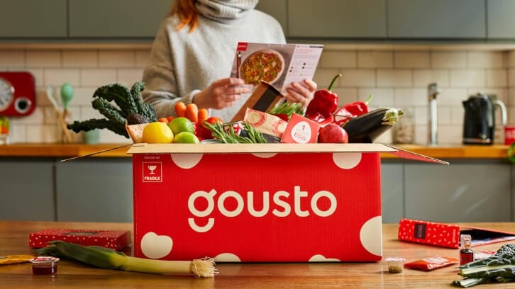Gousto offers 100 recipes per week