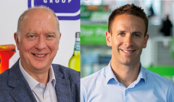 SHS Group CEO Arthur Richmond (left) is to hand the reigns over to former Asda vice president and commercial director Paul Gillow (right). Image: SHS Group