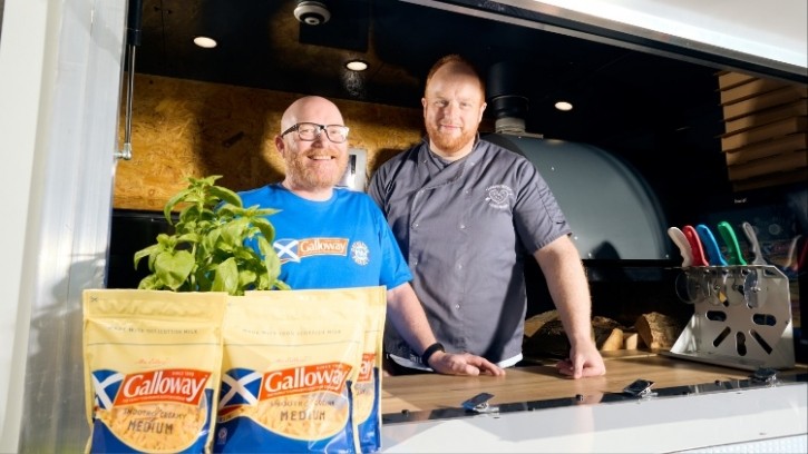 MasterChef winner Gary Maclean and Mark Morris of Wanderers Kneaded food truck are both involved in the project. Credit: Galloway Cheddar