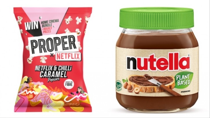 Limited edition popcorn and a vegan chocolate spread are included in this round up. Credit: PROPER / Ferrero