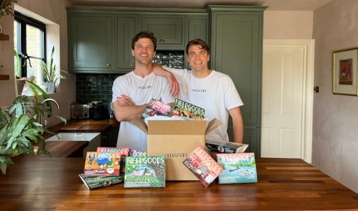 FieldGoods has raised £750k in its latest crowdfunding campaign. Pictured (L-R), co-founders Elliot and Sam Day