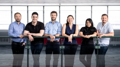 Pictured: the Pipeline Organics Team. From left to right: Keyvan Jodeiri, CSO | Andrew Raslan, COO | Eric Lehder, CTO | Arielle Torres, CEO | Thanmaya Arunkumar, Technical Lab Assistant | Ben Myers, Biofuel Cell Chemist.