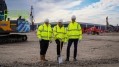 Members of the Greggs team, from left to right: Jonathan Stephenson, senior purchasing manager; Gavin Kirk, supply chain director; and Phil Wright, head of logistics